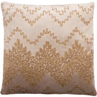 Gold Sparkle Pillow - Gold - 18" x 18" - Safavieh