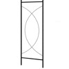 vidaXL Garden Arch Black Powder-coated iron Large Decorative Inlays - 3 of 4