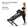 BestParts Folding Treadmill, 3.5 HP, with Incline - 12 Programs, 300-Pound Capacity, LED Display and Wheels, Home Gym - 3 of 4