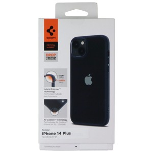 Spigen Crystal Hybrid Series Case for Apple iPhone 14 Plus - Clear/Navy Blue - 1 of 1