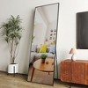 Okak 59*15.7/48*13.8/65*23in Aluminum Alloy Frame Full Body Mirror, Mutifuction Mirror with Stand and Hanging Holes, Wall Mirror for Bedroom - 3 of 4