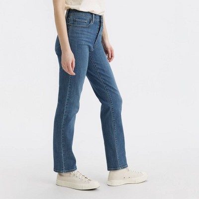 Levi's Women's Wedgie High Rise Straight Leg Jeans - White