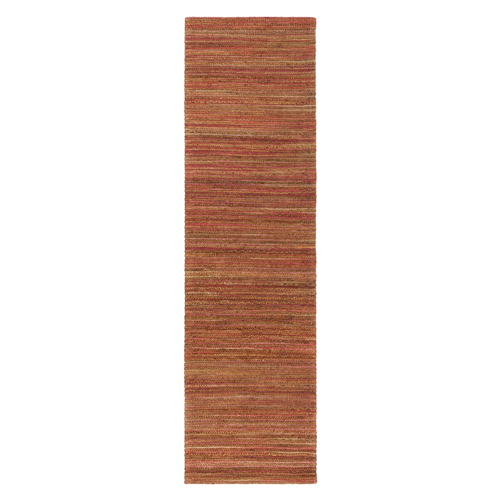 2'2inx8' Solid Woven Runner Rust - Safavieh