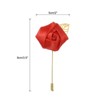 Unique Bargains Ceremony Anniversary Rose Wedding Groom Boutonnieres Pins 2"x3.5" 10 Pcs - 2 of 3
