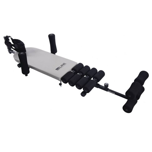 Stamina Inline Back Stretch Bench With Cervical Traction - Gray