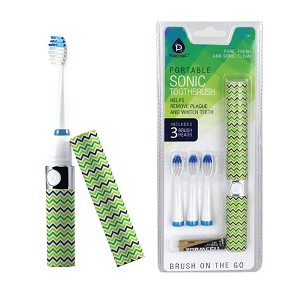 Pursonic Portable Sonic Toothbrush with 3 Brush Heads - 1 of 3