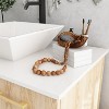FUFU&GAGA Bathroom Cabinet with Pedestal Basin Stylish Storage Solution Original Wood Colour - 3 of 4