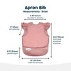 Tiny Twinkle Mess-Proof and Waterproof Baby Bib/Apron with Ruffled Shoulder, Machine Washable and BPA-Free - 3 of 4
