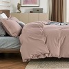 3 pieces Duvet Cover Soft Double Brushed Bedding Set for Kids & Adults Zipper Closure - 4 of 4