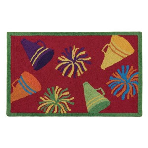 C&F Home 1'10" x 2'10" Cheer Hooked Indoor Rug - 1 of 2