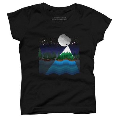 Girl's Design By Humans Christmas night By recklessframee T-Shirt