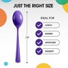 Exquisite Heavy Duty Solid Color Plastic Spoons-100 Count - 3 of 4