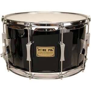 Pork Pie Maple/Oak Snare Drum High Gloss Black 8X14 - 1 of 1