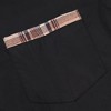 Mens Long Sleeve Shirt Collar Button Plaid Color Block Cuff Pocket Tops - 3 of 4