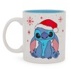 Silver Buffalo Disney Lilo & Stitch Santa Hat Ceramic Mug | Holds 20 Ounces - 2 of 4