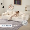 Gericco 113" Boneless Sectional Cloud Couch Sofa Bed for Living Room, Modular Modern Lounge 3 Seater Couches with Chaise, No Assemble - 4 of 4