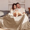 Aoibox Soft Fleece Throw Blanket for Couch, Super Soft Velvet Plush Bed Blanket, Fuzzy Cozy and Warm for All Seasons, Camel - 3 of 4