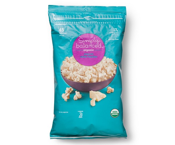 Organic White Cheddar Popcorn - 4.5oz - Simply Balanced&#153;