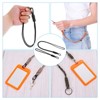 Unique Bargains Keys Whistle Badge Holder Wrist Lanyard with Keychain Clip 2 Pcs - 4 of 4