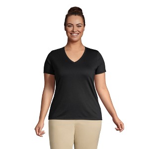 Lands' End Women's Relaxed Supima Cotton T-Shirt - 1 of 3