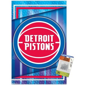 Trends International NBA Detroit Pistons - Logo 17 Unframed Wall Poster Prints - 1 of 4