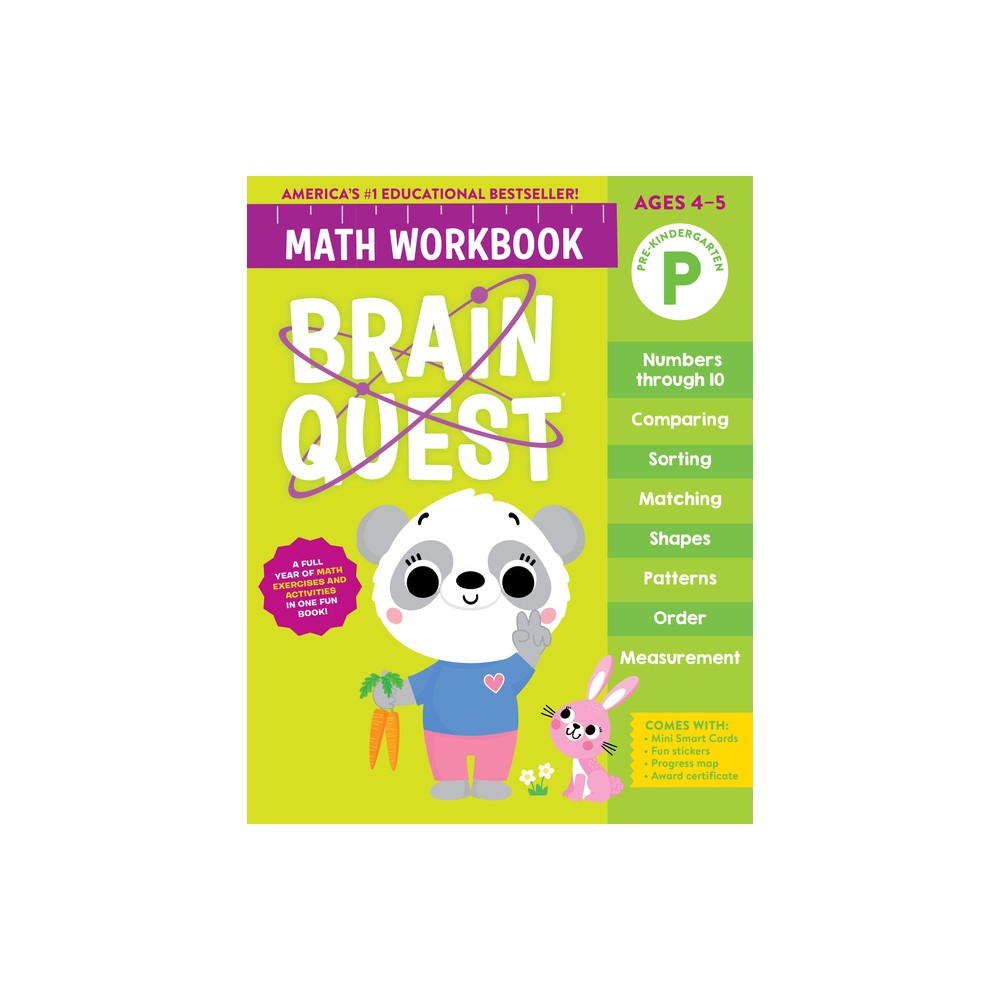 Brain Quest Math Workbook: Pre-Kindergarten - (Brain Quest Math Workbooks) by Workman Publishing (Paperback)