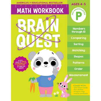 Brain Quest Math Workbook: Pre-Kindergarten - (Brain Quest Math Workbooks) by  Workman Publishing (Paperback)
