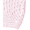 Womens Lightweight Shrugs Short Sleeve Open Front Cropped Cardigan Crochet Knit Sweater - 3 of 4