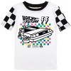 Back To The Future Delorean Rainbow Checkerboard 2-Pack Boy's Sleep Set - 2 of 4