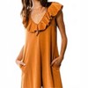 Women's Ruffled Wide Leg Jumpsuit - BUCKETLIST - 2 of 3