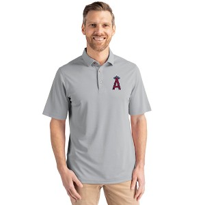Los Angeles Angels Cutter & Buck Virtue Eco Pique Recycled Mens Big and Tall Polo - 1 of 1