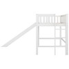 Cesicia Twin Size Low Loft Bed with Ladder and Slide - 3 of 4