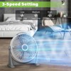 HYKOLITY 20" Pivoting Air Circulator Fan, 3-Speed High Velocity Floor Fan with 340 Degree Adjustable Tilt, Portable Plastic Floor Fan - 4 of 4