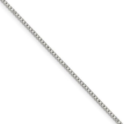 Black Bow Jewelry 1.4mm, Sterling Silver, Solid Box Chain Bracelet - image 1 of 4