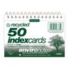 Roaring Spring Paper Products Wirebound Index Cards, 3" x 5", Ruled & Recycled, 50 Cards, Pack of 8 - 2 of 4