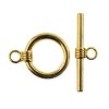 John Bead Must Have Findings Metal Gold 17mm Toggle Clasps for Jewelry Making Findings, 5 Pieces - 2 of 2