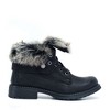GC Shoes Trudie Fur Lace Up Combat Boots - 2 of 4