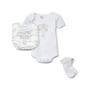 Girl Kid's Unisex Christening Gift Set Romper - Precious Moments - 1 of 1