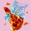 Girl's Design By Humans Pizza Cat in Space By BABYSHARK185 T-Shirt - 2 of 3