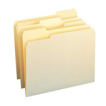 Smead File Folder, 1/3-Cut Tab, Assorted Position, Letter Size, Manila, 24 per Pack (11928)