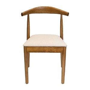 Commercial Seating Products,Mid Century Café Dark Walnut Dining Chairs Set of 2 - 1 of 4