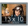 PosterPalooza | Photo Size Textured Blue Picture Frame - UV Acrylic, Foam Board Backing, Hanging Hardware - 2 of 4