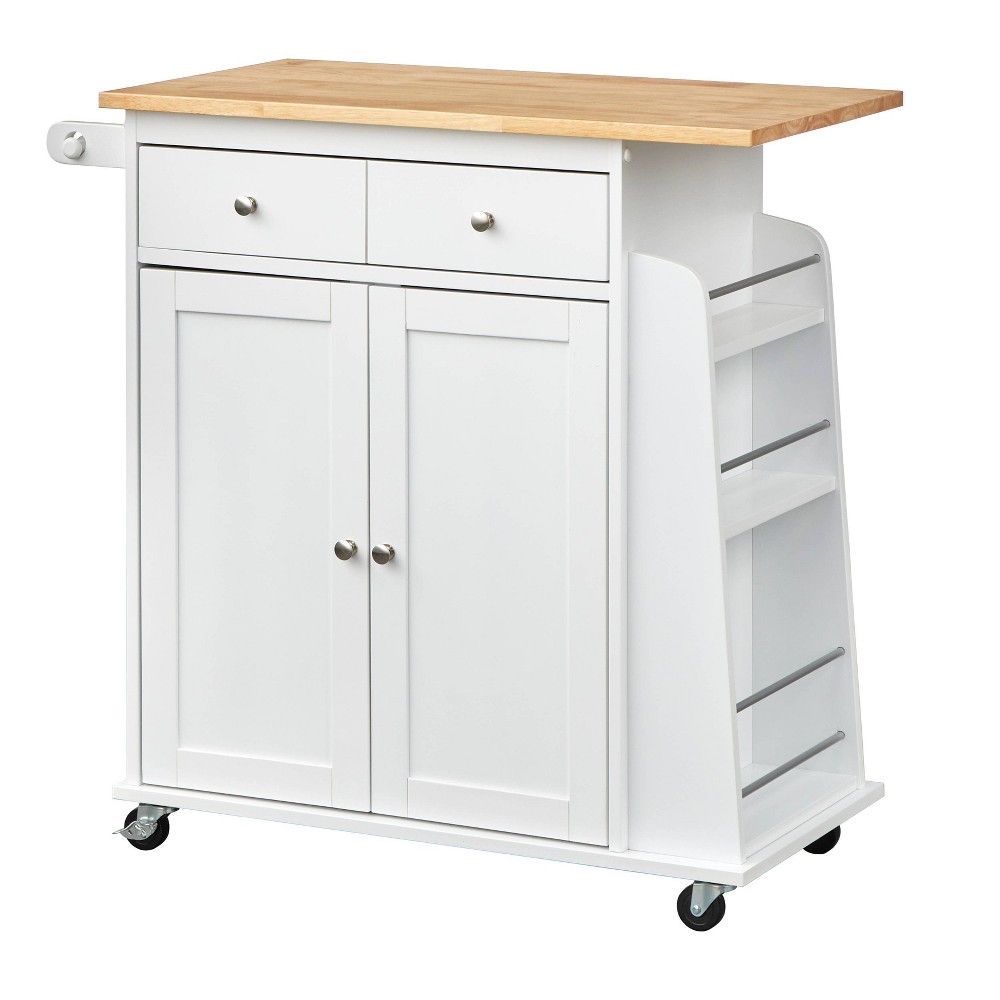 Photos - Other Furniture Michigan Kitchen Cart White - Buylateral