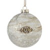 Northlight 4" Birch Wood and Glitter Pine Cones Glass Ball Christmas Ornament - 4 of 4