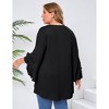 Clearlove Women Plus Size Top Shirt Ruffl Sleeve Blouse - 4 of 4