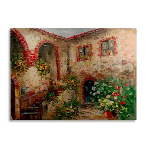 Trademark Fine Art - Masters Fine Art 'Tuscany Courtyard' - 1 of 4