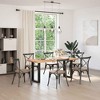 vidaXL coffee table legs - u-shaped/black steel/adjustable height/sturdy square design - 2 of 4