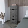 TiramisuBest Rustic Brown Finish Chest with Storage Drawers Clipped Corners Transitional Style Wooden Bedroom Furniture 1pc with Brown for D - 2 of 4