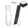 ALEXOUN Free Standing Full Length Floor Mirror,with Stand Aluminum Alloy Thin Frame,for Living Room Bedroom Cloakroom - 3 of 4