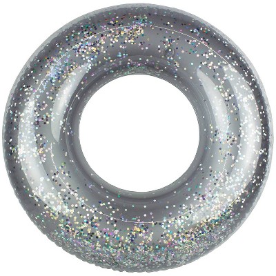 Poolmaster 36" Silver Glitter Swimming Pool Float Tube